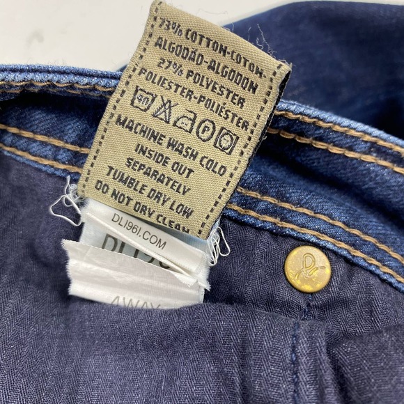 DL1961 Angel Jeans Mid Rise Skinny Ankle Blue Mariner 1214 Comfort Womens sz 28 - Picture 11 of 13